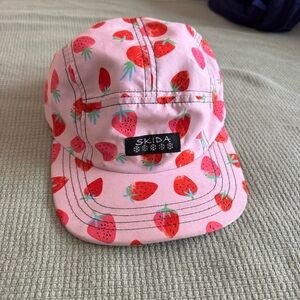 Skida Pink Strawberry Print Cap